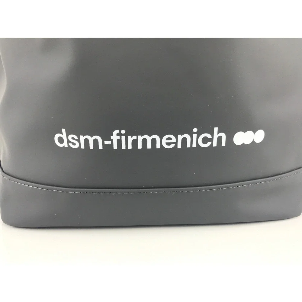 DSM Firmemich Roll Top Backpack Dark Gray Water Resistant Laptop Bag‎ NWT